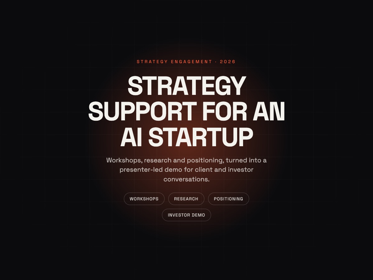 AI Startup Strategy
